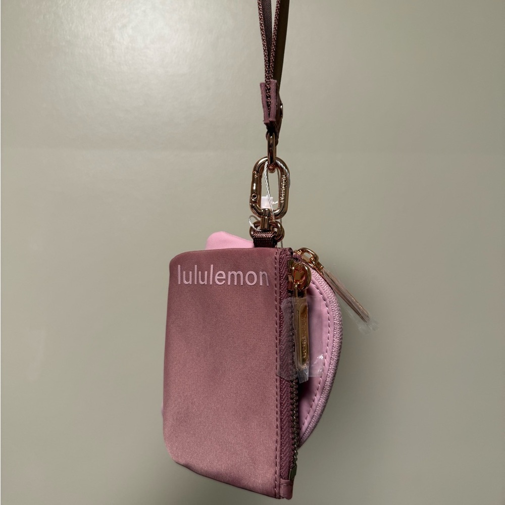Lululemon Rose Pink Dual Pouch Wristlet